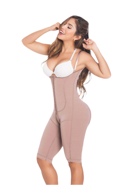 Body Contouring Knee Length 2213 Shaper Front Hooks