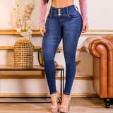 Push Up + Waist Snatching Blue Jeans